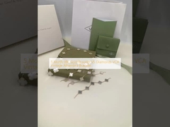 5 pulsera del oro de los adornos 18K CONTRA el vintage Alhambra Bracelet de los diamantes VCA