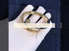 modelo grande For Women ' S de la talla 17 de la pulsera de la O.N.U Clou de 18K Rose Gold Car Tier Juste
