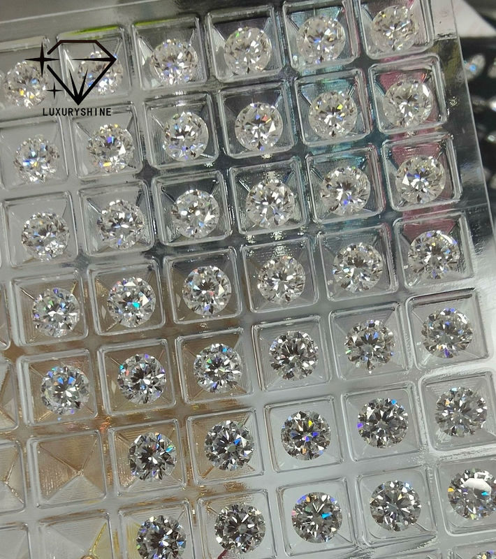 Calidad LuxuryShine VS1 Diamante cultivado en laboratorio 1ct 2ct 3ct 4ct 5ct Corte redondo Blanco excelente corte Certificado IGI fábrica