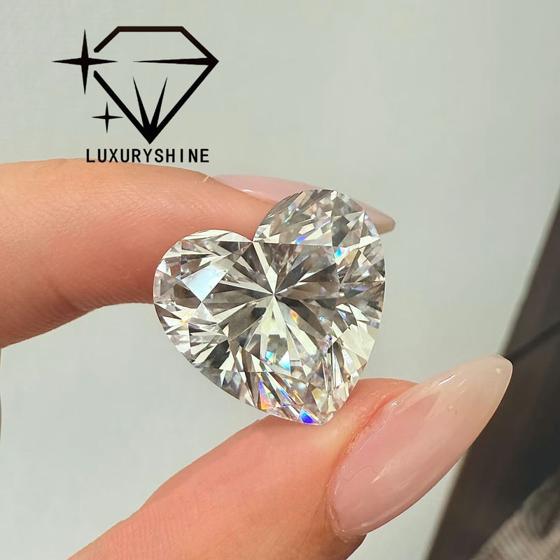 Calidad LuxuryShine VVS1-VS2 Diamante de Laboratorio con Corte Corazón Excelente Diamantes Reales y Joyería de Boda y Soporte de Joyería Personalizada Personalización Especial fábrica