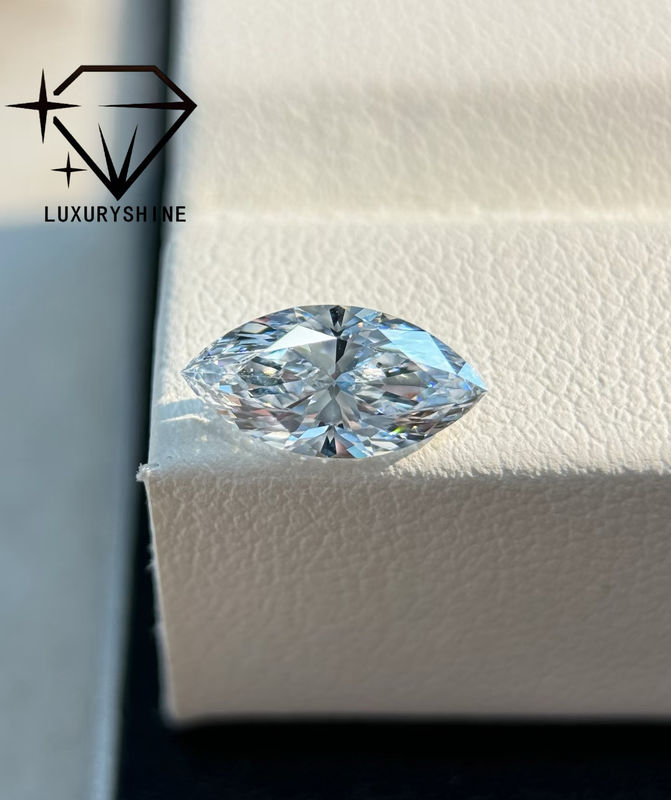 Calidad LuxuryShine VVS2 Marqués Forma 0.3-15ct Diamante cultivado en laboratorio Color D-F 3EX Piedras cortadas con Certificado IGI Diamante real fábrica