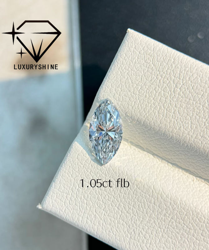 Calidad LuxuryShine VVS2 Marqués Forma 0.3-15ct Diamante cultivado en laboratorio Color D-F 3EX Piedras cortadas con Certificado IGI Diamante real fábrica