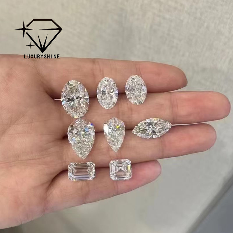 Calidad LuxuryShine VVS-VS Asscher Shape Lab Diamante cultivado 0.1-10CT D-F Color diamante blanco con certificado IGI 3EX Piedras cortadas fábrica