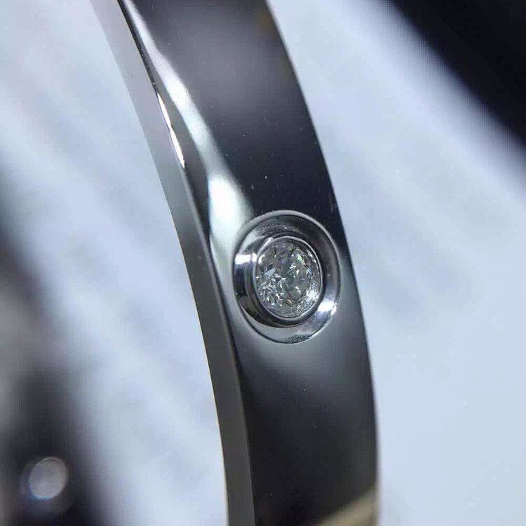 Calidad Oro del oro amarillo Diamonds18k de los diamantes de la pulsera 4 del amor de la joyería de la marca fábrica