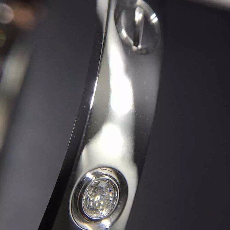 Calidad Oro del oro amarillo Diamonds18k de los diamantes de la pulsera 4 del amor de la joyería de la marca fábrica