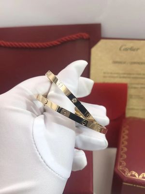 Calidad Diamantes del pequeño modelo 6 de la pulsera del oro del AMOR 18K para las mujeres/los hombres fábrica