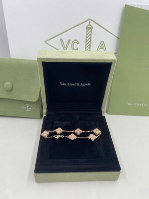 Calidad Van Cleef y Arpels Alhambra Bracelet dulce 6 adornos Rose Gold fábrica