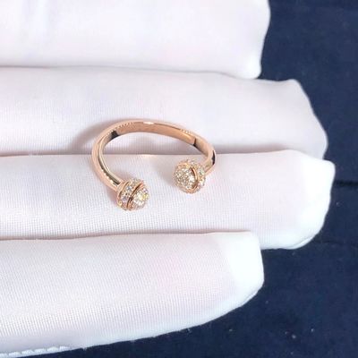 Calidad Posesión Ring In abierto 18K Rose Gold Set With de Piaget 58 diamantes cortados brillantes fábrica