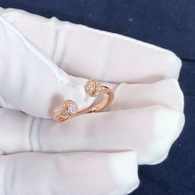 Calidad Posesión Ring In abierto 18K Rose Gold Set With de Piaget 58 diamantes cortados brillantes fábrica