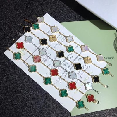 Calidad el vintage del oro 18K personalizó las pulseras Van Cleef y Arpels del oro fábrica