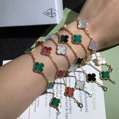 Calidad el vintage del oro 18K personalizó las pulseras Van Cleef y Arpels del oro fábrica