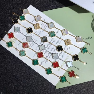 Calidad el vintage del oro 18K personalizó las pulseras Van Cleef y Arpels del oro fábrica