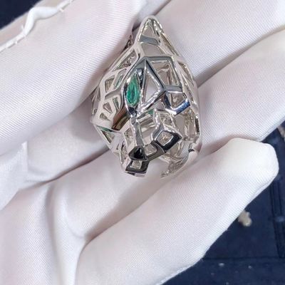 Calidad Oro del OEM Cartier Panther Necklace Real 18k y CONTRA los paquetes originales de los diamantes fábrica