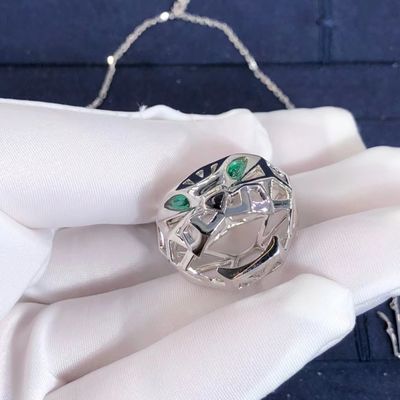 Calidad Oro del OEM Cartier Panther Necklace Real 18k y CONTRA los paquetes originales de los diamantes fábrica