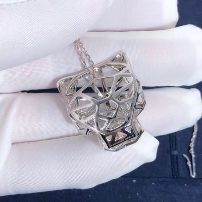 Calidad Oro del OEM Cartier Panther Necklace Real 18k y CONTRA los paquetes originales de los diamantes fábrica