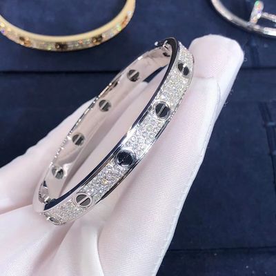 Calidad Pulsera de gama alta Diamond Paved For Women ' S del AMOR de la grada del coche del oro de la joyería 18K fábrica