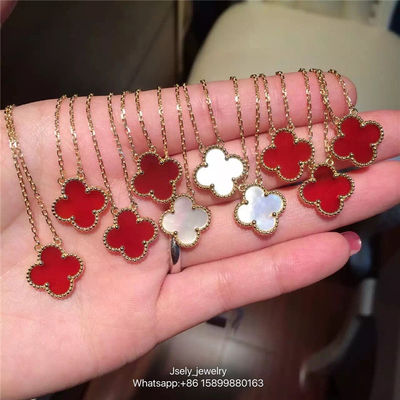 Calidad Vintage Van Cleef y colgante de Arpels Alhambra en perla del ojo de los tigres de la malaquita del oro amarillo fábrica
