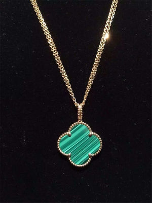 Calidad Adorno largo mágico VCARO3MG00 del collar 1 de Alhambra de la joyería del oro de las muchachas 18K fábrica