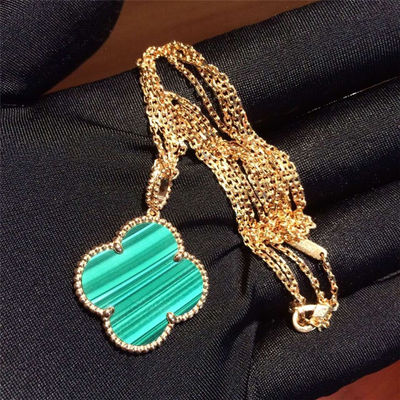 Calidad Adorno largo mágico VCARO3MG00 del collar 1 de Alhambra de la joyería del oro de las muchachas 18K fábrica