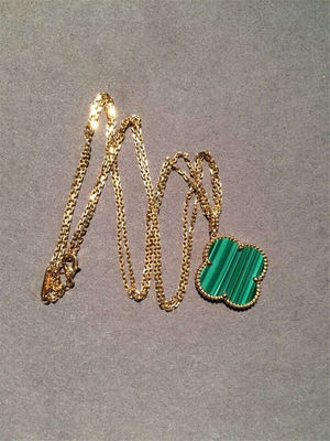 Calidad Adorno largo mágico VCARO3MG00 del collar 1 de Alhambra de la joyería del oro de las muchachas 18K fábrica
