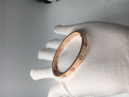 Calidad Pulsera de lujo B6035617 del amor de Diamond Jewelry del oro del rosa sin los diamantes fábrica