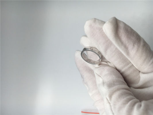 Calidad alianza de boda de lujo blanca B4085100 del amor de la joyería del oro 18K sin el diamante fábrica