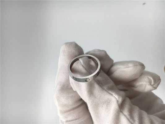 Calidad alianza de boda de lujo blanca B4085100 del amor de la joyería del oro 18K sin el diamante fábrica