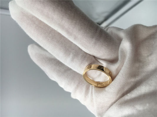 Calidad Amor de encargo Ring Wedding Band de la joyería de la parte alta del diseño simple fábrica