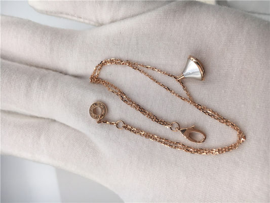 Calidad Pulsera de lujo pendiente blanca 18K Rose Gold With White Mother de la joyería de la joyería de la perla fábrica
