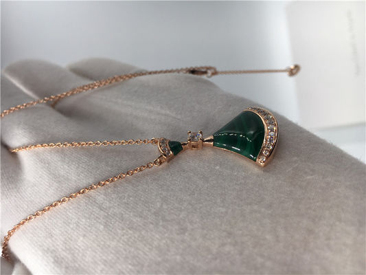 Calidad Collar ideal CL857473 de la joyería de las divas de lujo de lujo de la joyería con la malaquita/los diamantes fábrica