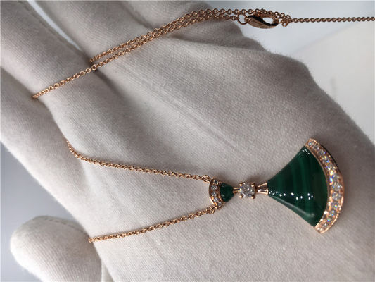 Calidad Collar ideal CL857473 de la joyería de las divas de lujo de lujo de la joyería con la malaquita/los diamantes fábrica