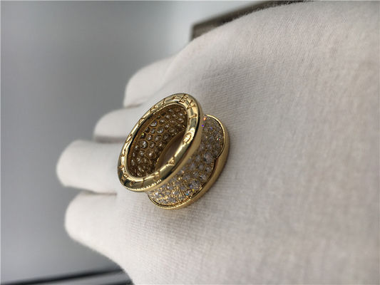 Calidad Alianzas de boda para hombre de la joyería de lujo, anillos de lujo de la joyería del vintage del oro amarillo 18k con los diamantes fábrica