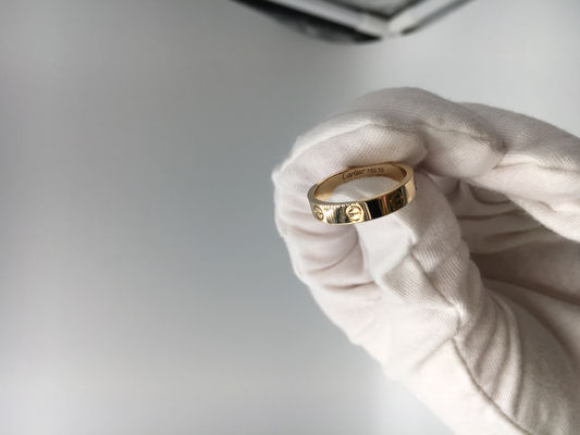 Calidad Oro amarillo de lujo de la joyería 18K del oro de las alianzas de boda para hombre ninguna piedra preciosa fábrica