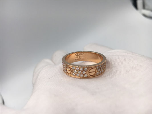Calidad Anillo de bodas la joyería de lujo del oro, alianza de boda de lujo del amor del oro 18K fábrica