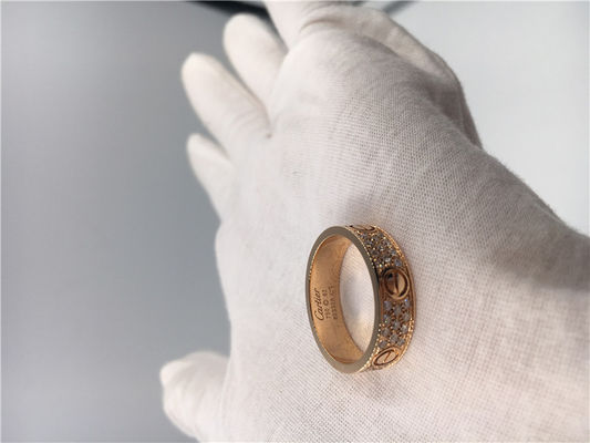 Calidad Anillo de bodas la joyería de lujo del oro, alianza de boda de lujo del amor del oro 18K fábrica