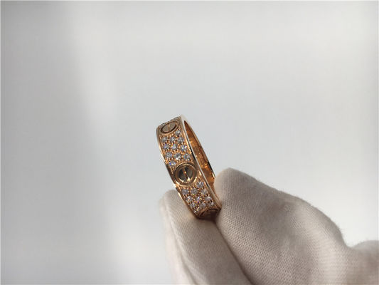 Calidad Anillo de bodas la joyería de lujo del oro, alianza de boda de lujo del amor del oro 18K fábrica