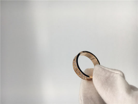 Calidad Anillo de bodas la joyería de lujo del oro, alianza de boda de lujo del amor del oro 18K fábrica