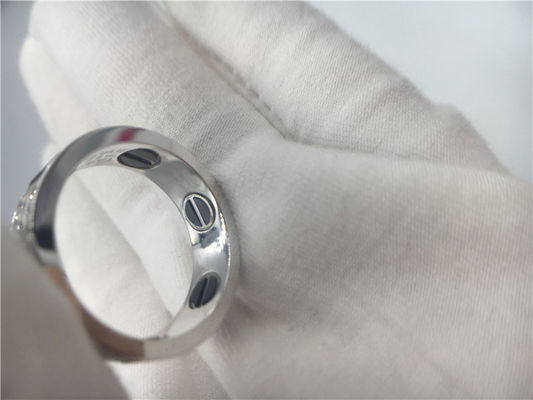Calidad Amor Ring With Diamonds de la joyería del oro blanco de B4207600 18K/de cerámica fábrica