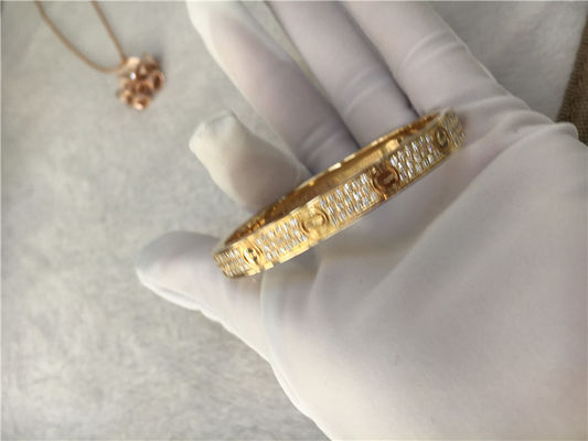 Calidad Oro amarillo de la pulsera 18K del amor de Diamond High End Custom Jewelry fábrica