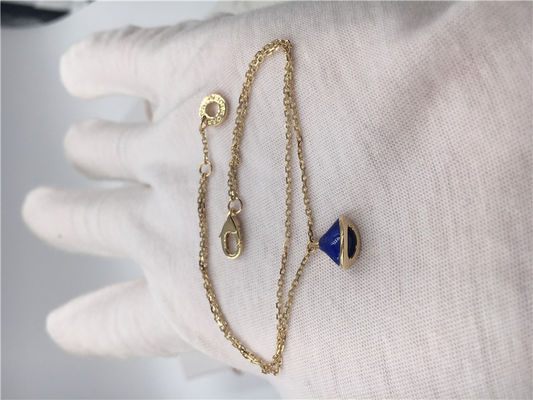 Calidad pulsera ideal BR857290 de la joyería del oro amarillo 18K de las divas de lujo de la joyería con el lapislázuli fábrica
