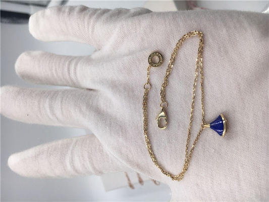 Calidad pulsera ideal BR857290 de la joyería del oro amarillo 18K de las divas de lujo de la joyería con el lapislázuli fábrica