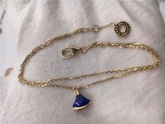 Calidad pulsera ideal BR857290 de la joyería del oro amarillo 18K de las divas de lujo de la joyería con el lapislázuli fábrica