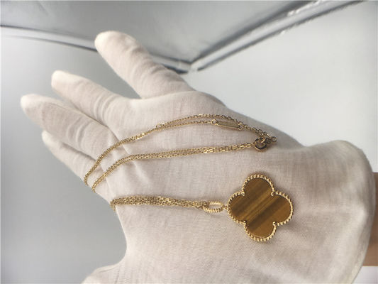 Calidad Collar hecho a mano de encargo del oro de las señoras 18K con Bois D'Amourette/la piedra preciosa de Brown fábrica