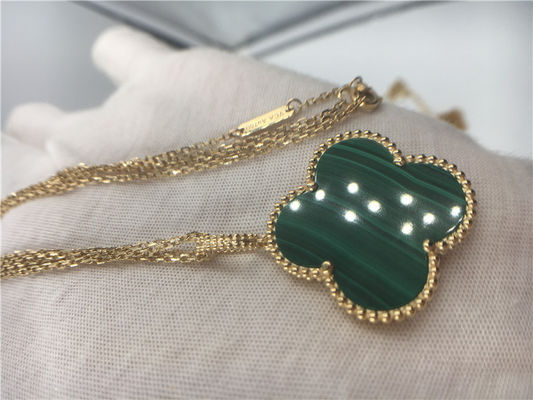 Calidad Ningún elegante hecho a mano mágico de Alhambra del collar del oro del diamante 18K para la muchacha fábrica