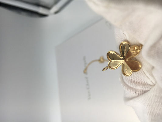 Calidad collar con los diamantes redondos, collar del oro amarillo 18k de 9 Flowers Van Cleef Frivole fábrica