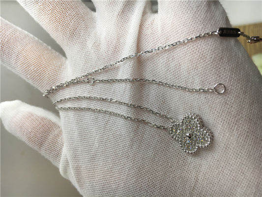 Calidad Joyería redonda del oro del diamante 18K con el colgante VCARA46100 de Alhambra del vintage fábrica