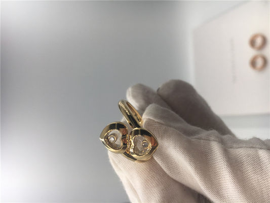 Calidad Las curvas felices suenan diamantes naturales del oro de la joyería 18K de Chopard con forma del corazón fábrica