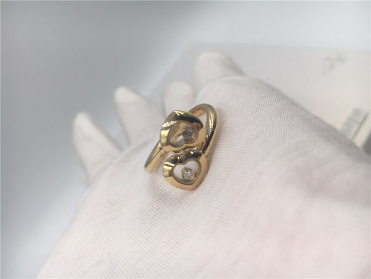 Calidad Las curvas felices suenan diamantes naturales del oro de la joyería 18K de Chopard con forma del corazón fábrica