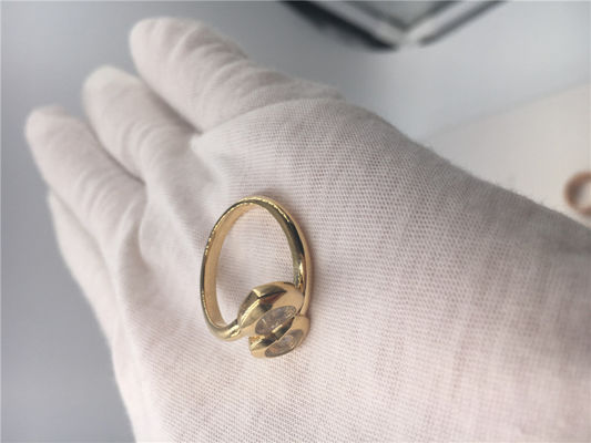 Calidad Las curvas felices suenan diamantes naturales del oro de la joyería 18K de Chopard con forma del corazón fábrica