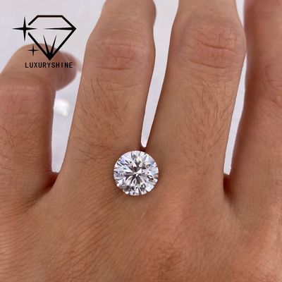 Calidad Diamante cultivado en laboratorio LuxuryShine VS2 forma redonda 1CT 2CT 3CT 4CT 5CT color D-F diamante blanco con certificado IGI fábrica